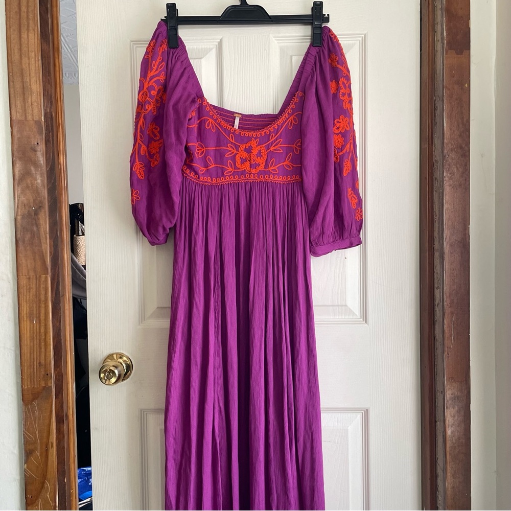 NWT FREE PEOPLE ORCHID PAVILLION MAXI DRESS